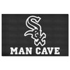 Chicago White Sox Man Cave Ulti-Mat Rug - 5ft. x 8ft. Sox Primary Cap Logo