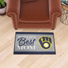 Milwaukee Brewers World's Best Mom Starter Mat Accent Rug - 19in. x 30in. MB Glove Cap Logo