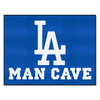 Los Angeles Dodgers Man Cave All-Star Rug - 34 in. x 42.5 in. Dodgers with Baseball Primary Logo