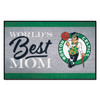 Boston Celtics World's Best Mom Starter Mat Accent Rug - 19in. x 30in. Circular Leprachaun Primary Logo