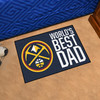 Denver Nuggets Starter Mat Accent Rug - 19in. x 30in. World's Best Dad Starter Mat Circular Nuggets Primary Logo