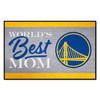 Golden State Warriors World's Best Mom Starter Mat Accent Rug - 19in. x 30in. Circular Bridge Primary Logo