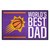 Phoenix Suns Starter Mat Accent Rug - 19in. x 30in. World's Best Dad Starter Mat Sun Basketball Primary Logo