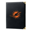 Miami Dolphins Black Padfolio Portfolio Organizer Business Folder Fan Gear