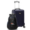 Denver Broncos Deluxe 2 Piece Backpack & Carry-On Set