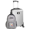 Pittsburgh Steelers Deluxe 2 Piece Backpack & Carry-On Set