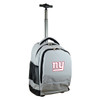 New York Giants 19" Premium Wheeled Backpack - Silver