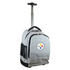 Pittsburgh Steelers 19" Premium Wheeled Backpack - Silver