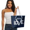 Seattle Seahawks Love Tote Bag NFL Fan Tote Travel Shopping Bag