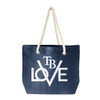 Tampa Bay Rays Love Tote Bag MLB Fan Tote Travel Shopping Bag