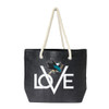 San Jose Sharks Love Tote Bag NHL Fan Tote Travel Shopping Bag