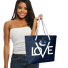 Vancouver Canucks Love Tote Bag NHL Fan Tote Travel Shopping Bag