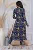 Women's 3-Piece Pant & Duster Set - Graffiti