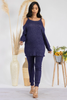 Women's 2-Piece Top & Jogger Set - Solid Color