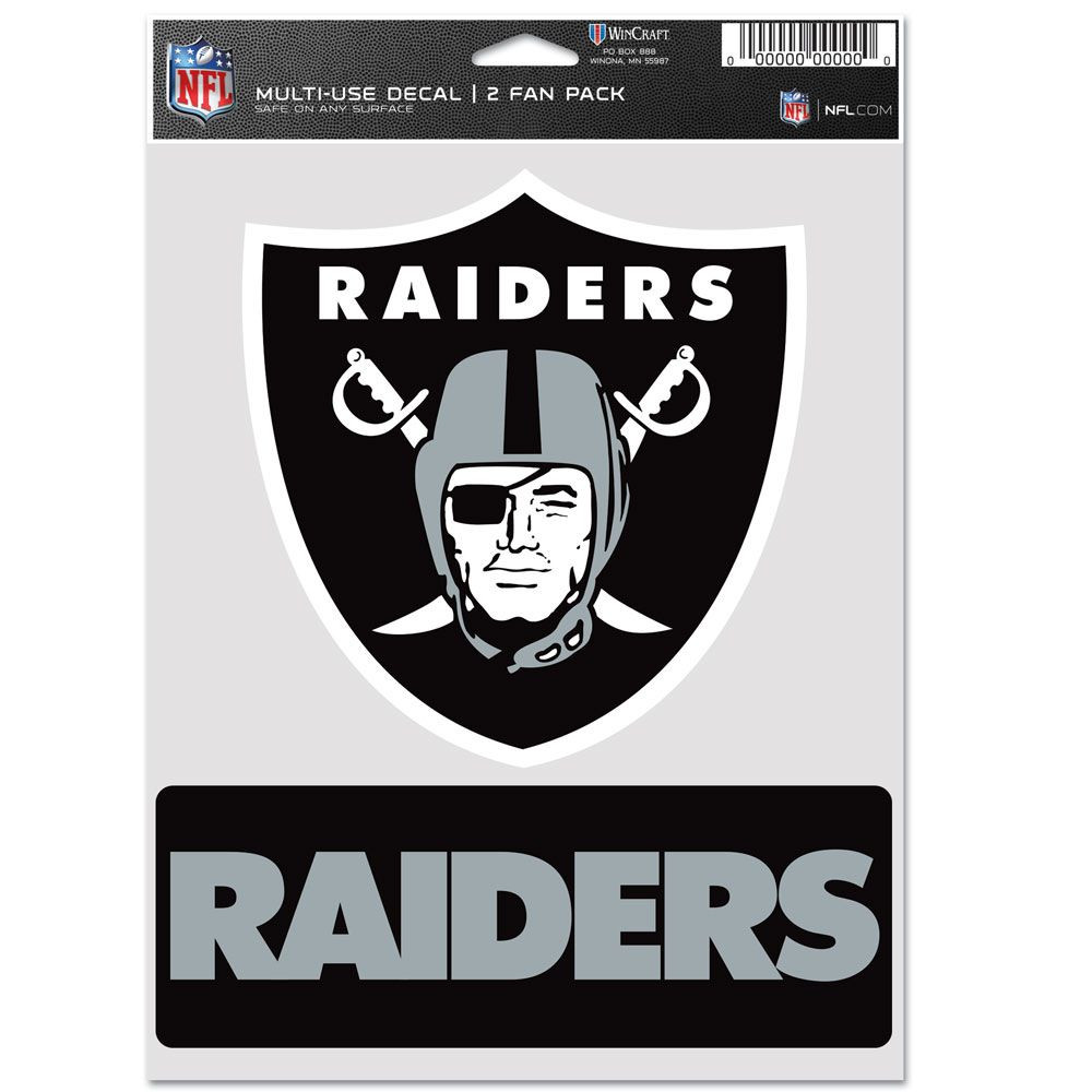 Order. Decal Las Vegas Raiders Decal Multi Use Fan 2 Pack | Sports Fans Merchandise