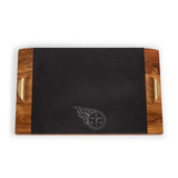 Tennessee Titans Covina Acacia and Slate Serving Tray, (Acacia Wood & Slate Black with Gold Accents)