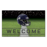 Seattle Seahawks Rubber Door Mat - 18in. x 30in. Seahawk Head Primary Logo
