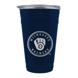 MLB Milwaukee Brewers 22oz Tailgater Travel Tumbler