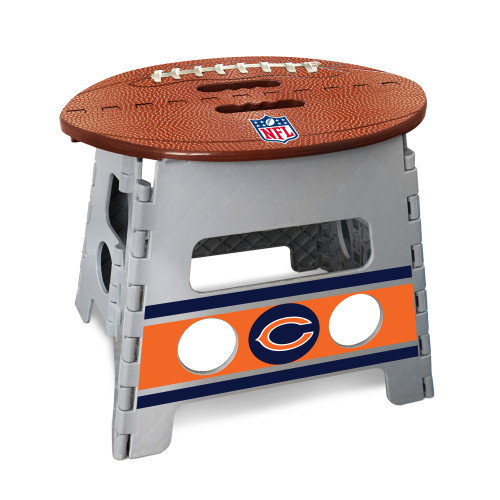 Chicago Bears Folding Step Stool  "C" Logo Gray