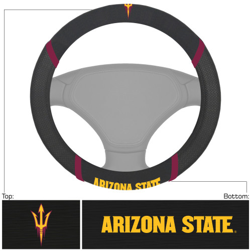 Arizona State University Steering Wheel Cover 15"x15"