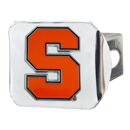 Syracuse University Color Hitch Cover - Chrome 3.4"x4"