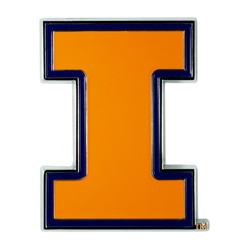 University of Illinois Color Emblem  3"x3.2"