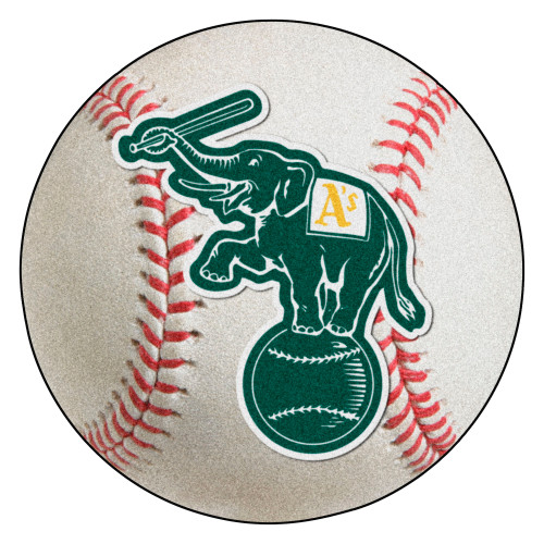 MLB - Oakland Athletics Baseball Mat 27" diameter