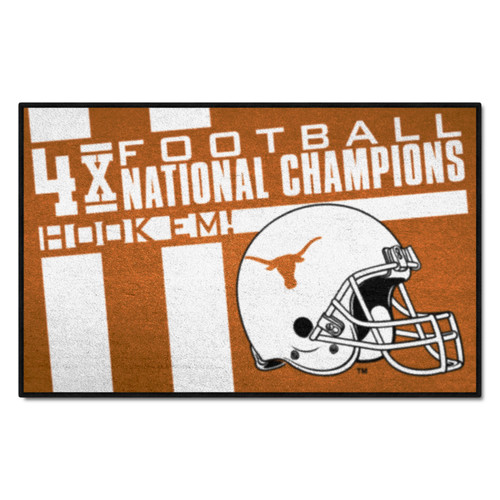 University of Texas - Texas Longhorns Dynasty Starter Mat Longhorn Primary Logo Orange
