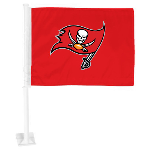 Tampa Bay Buccaneers Car Flag Pirate Flag Primary Logo Red