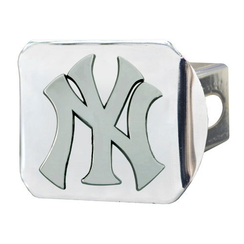 MLB - New York Yankees Hitch Cover - Chrome 3.4"x4"