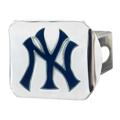 MLB - New York Yankees Color Hitch - Chrome 3.4"x4"