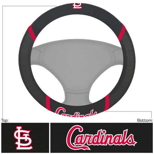 MLB - St. Louis Cardinals Steering Wheel Cover 15"x15"