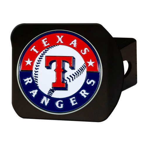 MLB - Texas Rangers Color Hitch - Black 3.4"x4"