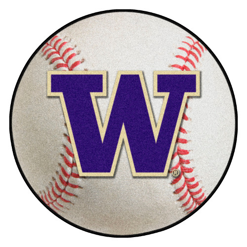 University of Washington Baseball Mat 27" diameter