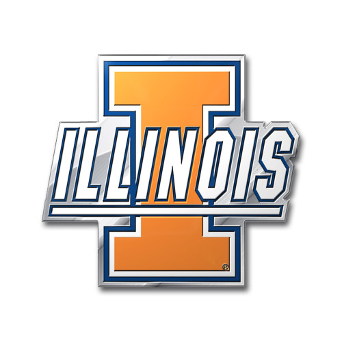 University of Illinois - Illinois Illini Embossed Color Emblem "I 'Illinois'" Logo Blue & Orange