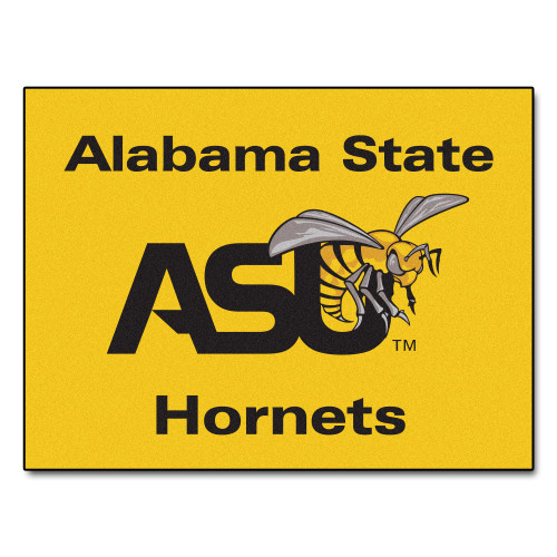 Alabama State University - Alabama State Hornets All-Star Mat "ASU Hornet" Logo Yellow