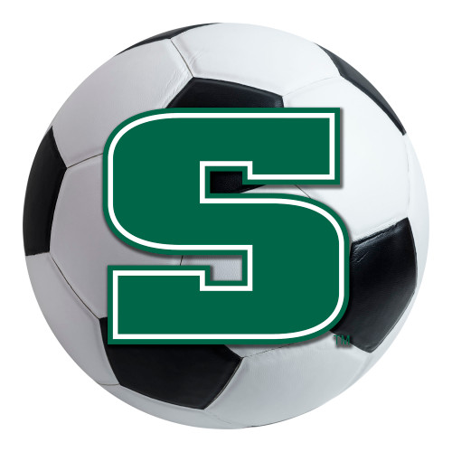 Slippery Rock University - Slippery Rock The Rock Soccer Ball Mat "The Rock" Wordmark White