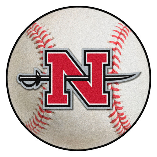 Nicholls State University - Nicholls State Colonels Baseball Mat "N with Sword" Logo White