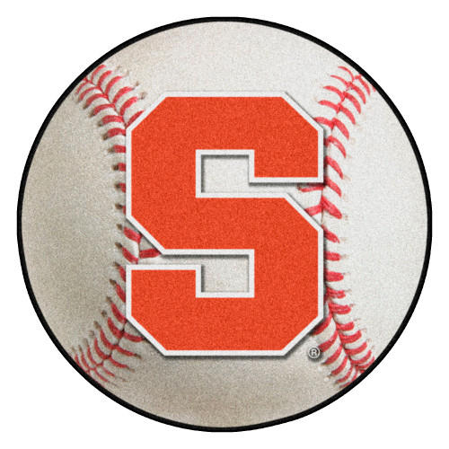 Syracuse University - Syracuse Orange Baseball Mat S Primary Logo White