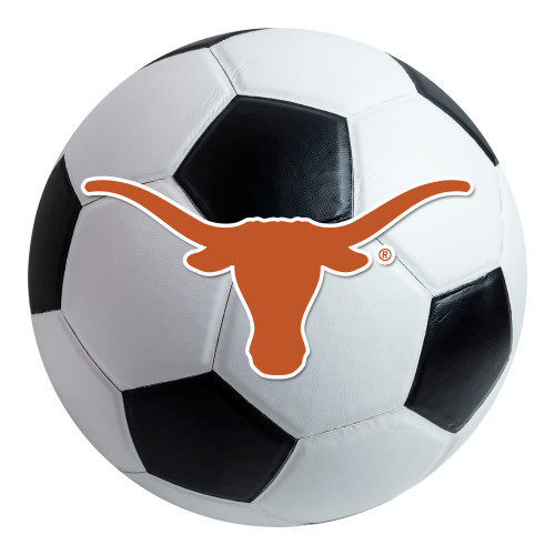 University of Texas - Texas Longhorns Soccer Ball Mat Longhorn Primary Logo White