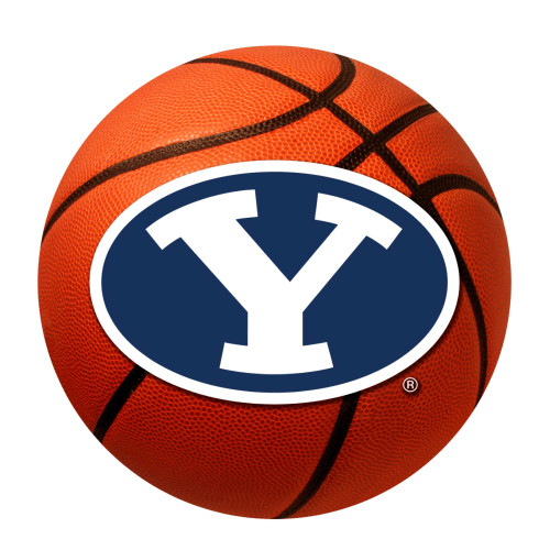 Brigham Young University - BYU Cougars Basketball Mat "Oval Y" Logo Orange