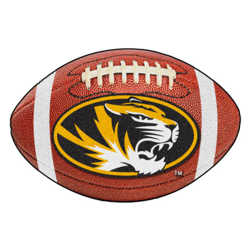 University of Missouri - Missouri Tigers Football Mat Tiger Head Primary Logo Brown
