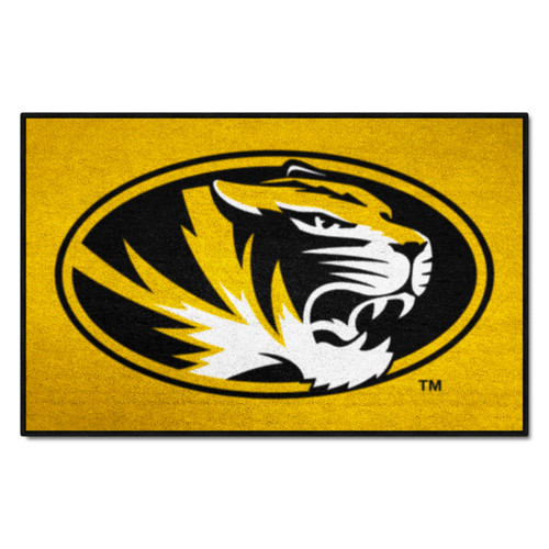 University of Missouri - Missouri Tigers Starter Mat Tiger Head Primary Logo Yellow