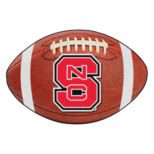 North Carolina State University - NC State Wolfpack Football Mat "NCS" Primary Logo Brown