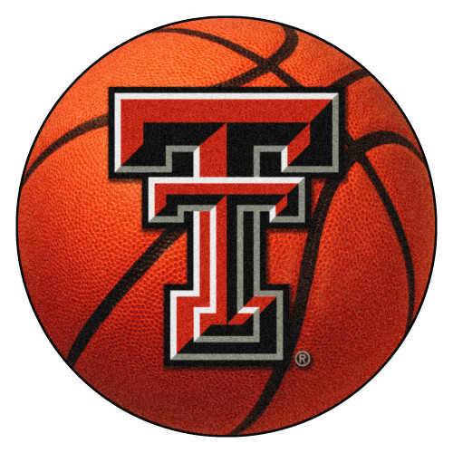 Texas Tech University - Texas Tech Red Raiders Basketball Mat Double T Primary Logo Orange