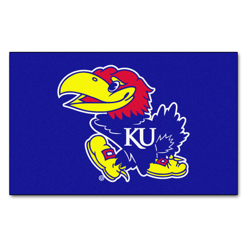 University of Kansas - Kansas Jayhawks Ulti-Mat Jayhawk Primary Logo Blue