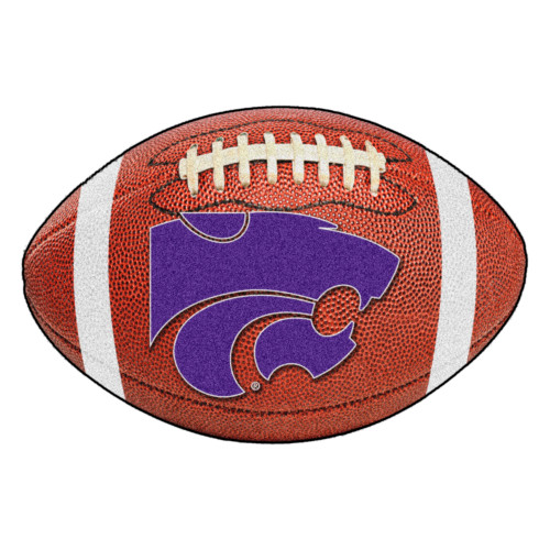 Kansas State University - Kansas State Wildcats Football Mat Powercat Primary Logo Brown