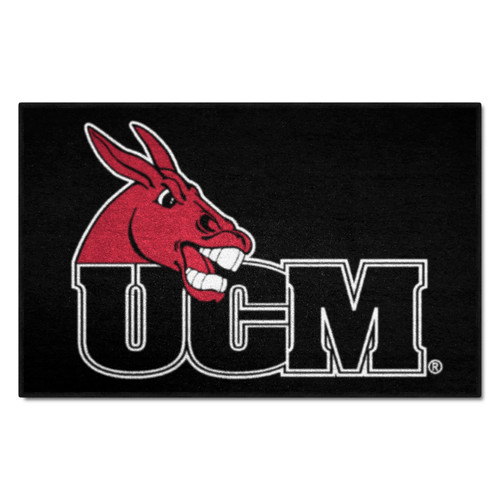 University of Central Missouri - Central Missouri Mules Starter Mat "Mule & UCM" Logo Black