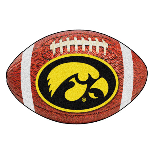 University of Iowa - Iowa Hawkeyes Football Mat Tigerhawk Primary Logo Brown