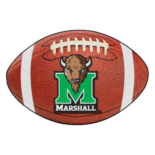 Marshall University - Marshall Thundering Herd Football Mat Bison M Marshall Primary Logo Brown